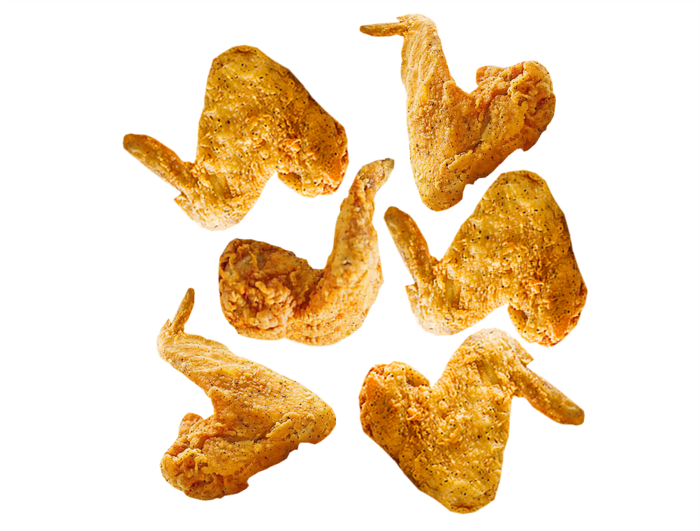 6 PCs Spicy Hot wings